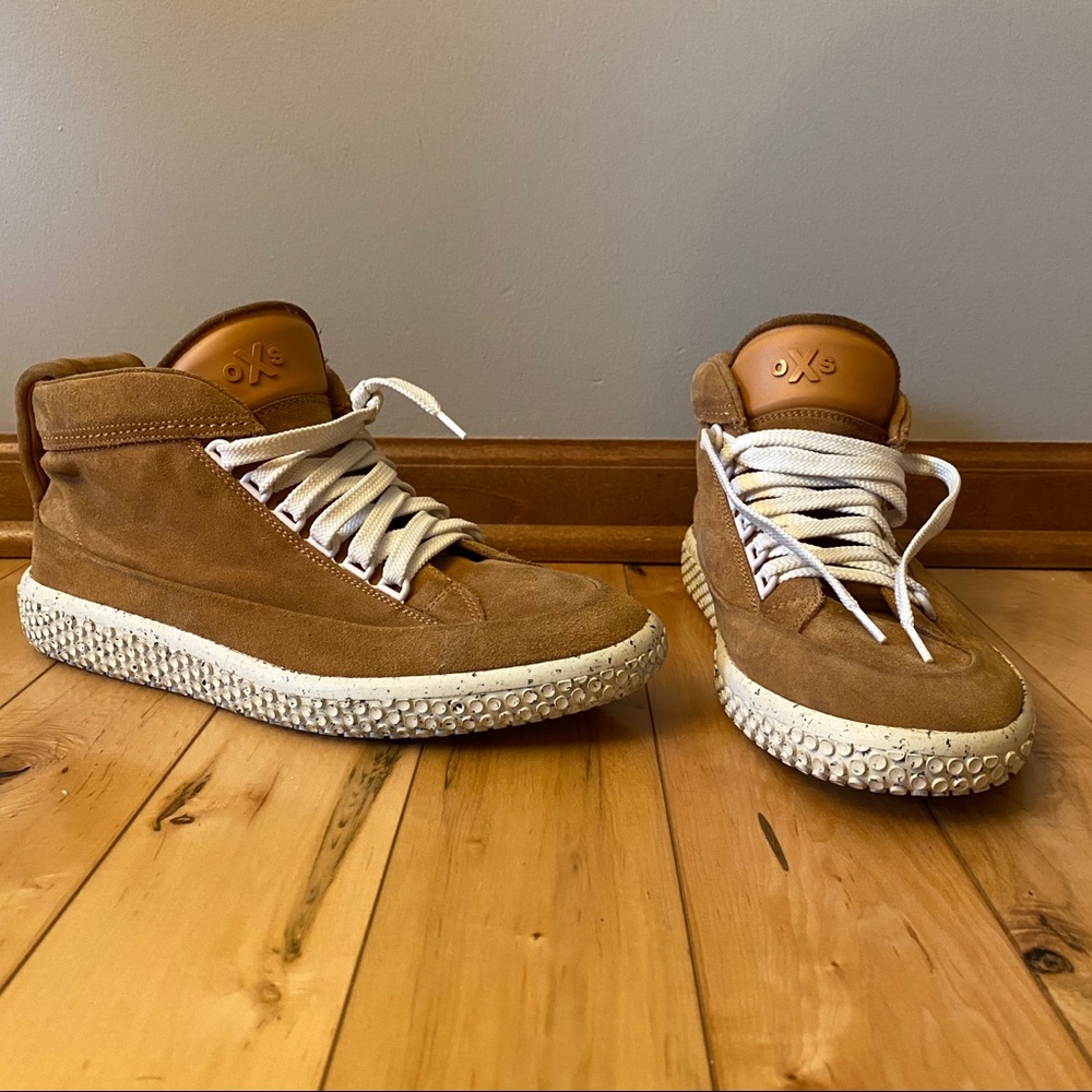 oXs yoox Italy lace up suede thick rubber sole